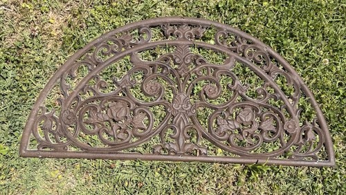 Vtg cast iron arched - vtg, transom