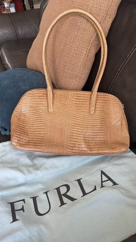 Furla vintage brown - vintage, brown/yellow
