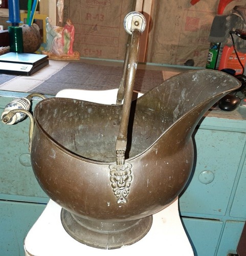 Antique copper hand - antique, made