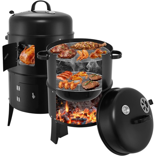 Charcoal smoker bbq - bbq, 3in1