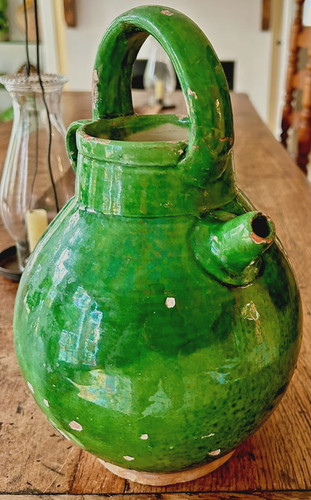 French antique pottery confit - antique,