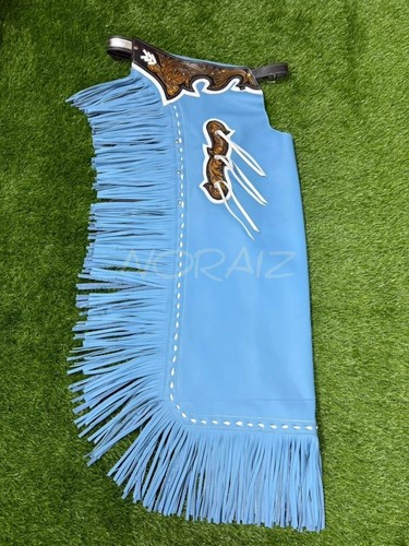 Handmade sky blue hand - handmade, hand-tooled
