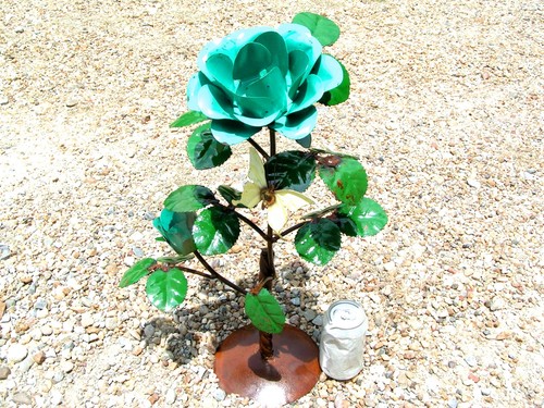 Metal art garden flower - metal,