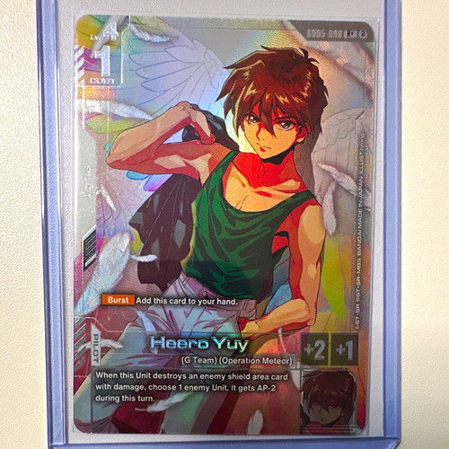Bandai gundam card game heero - card,