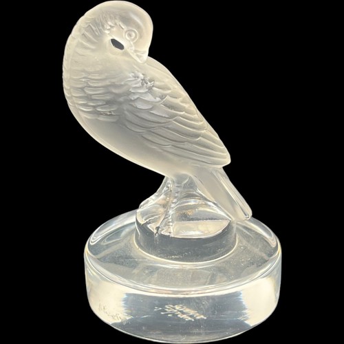 Lalique crystal glass frosted - crystal,
