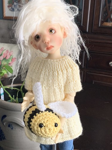 Hand crochet bee - crochet,