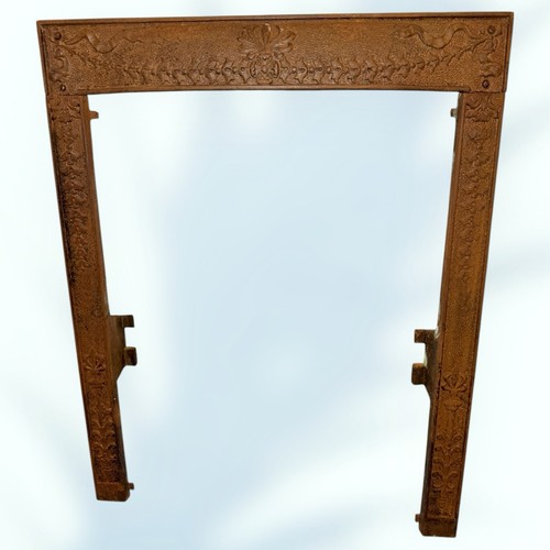 Antique ornate cast iron - iron, torch