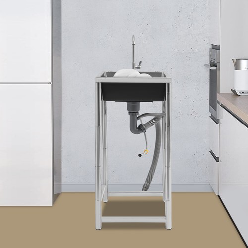Stainless steel sink with - steel,