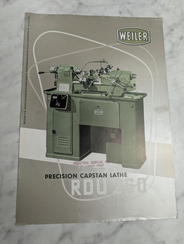 Weiler rdu 260 - weiler, precision