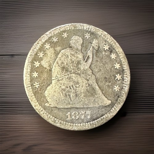 1877 seated liberty - 90%, silver