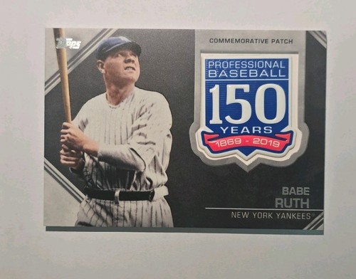 2019 topps babe ruth - 2019, 150th