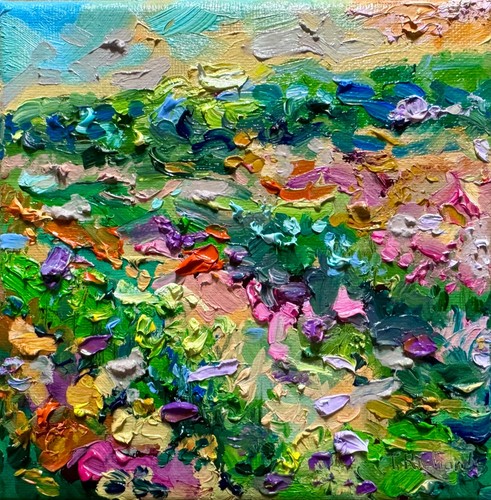 Wildflowers oil painting - wildflowers,
