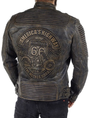 Leather jacket men - men,, sheep
