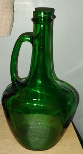 Vintage green madena glass - vintage,