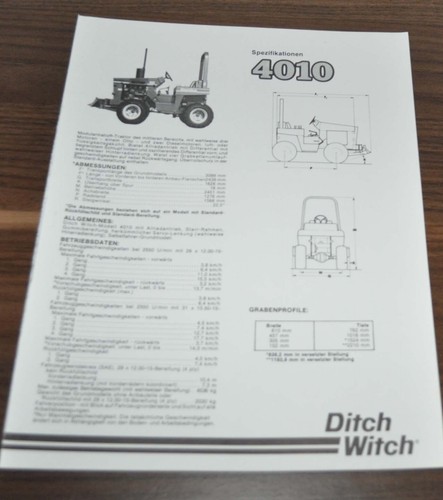 Ditch witch 4010 modularmatic - ditch,