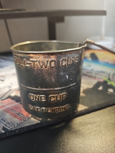 Two cup vintage - metal, hand