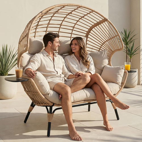 Oversized double egg chair - oversized,