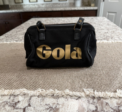 Gola handbag black with gold - handbag,