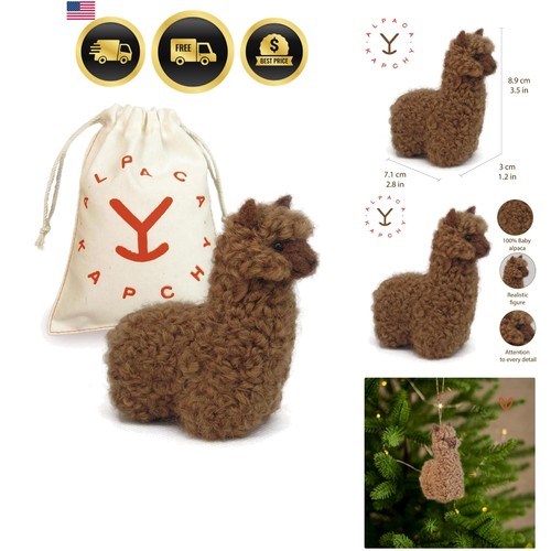 Felted alpaca ornament - felted,