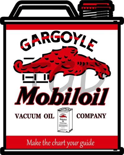 Mobiloil gargoyle oil can - gargoyle,