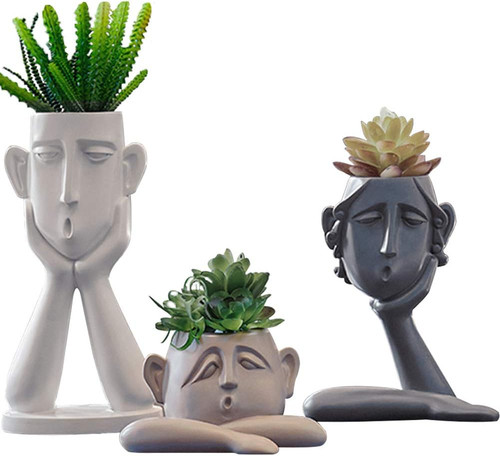 Pack abstract face planters - face,