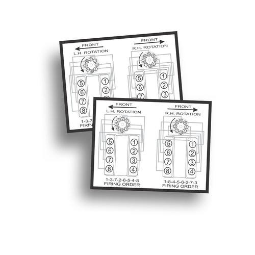 Firing order decal - order, marine