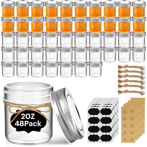 Mini mason jars bulk set - jars,