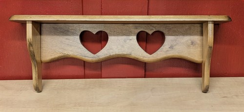 Vintage 80s wooden shelf with - '80s,