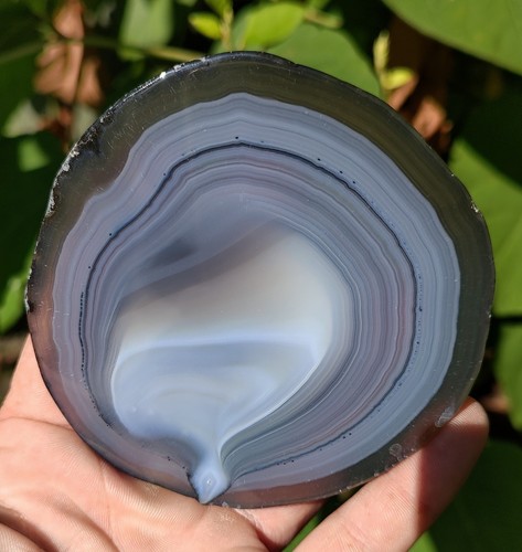 Natural brazilian blue agate - brazilian,