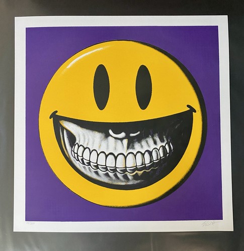 Ron english grin signed - english,