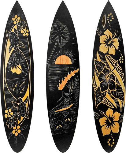 Piece surfboard wall decor - wall,