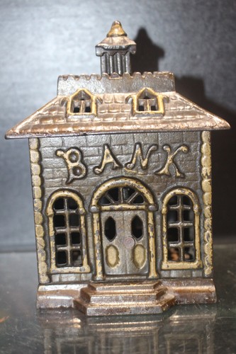 Scarce antique bank building - scarce,
