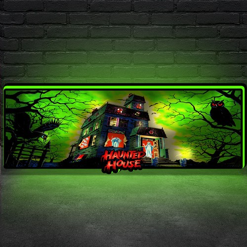 Haunted house pinball topper - pinball,