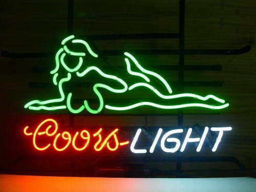 X14 coors light - 17"x14", girl