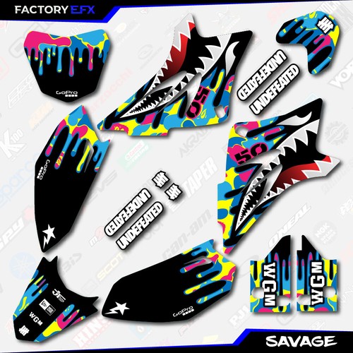 Cmyk savage racing - savage, graphics