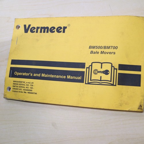 Vermeer bm500 bm700 - bm500, mover