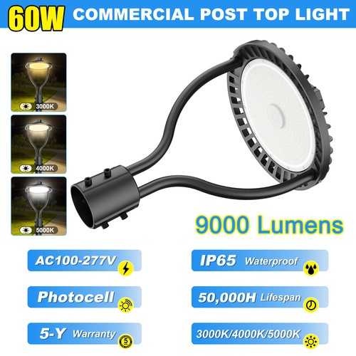 60w commercial led post top - 60w,