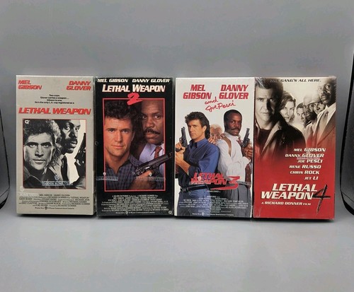 Vtg lethal weapon lot - 1-4, vhs