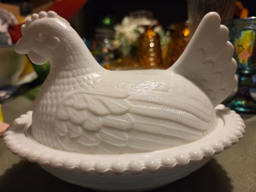 Vintage white milk - milk, glass