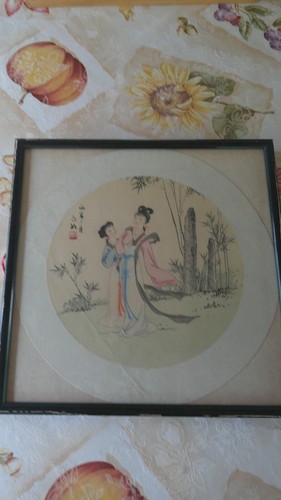 Vintage hand painted chinese - vintage, hand-painted