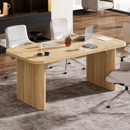 5ft wooden conference table - wooden,