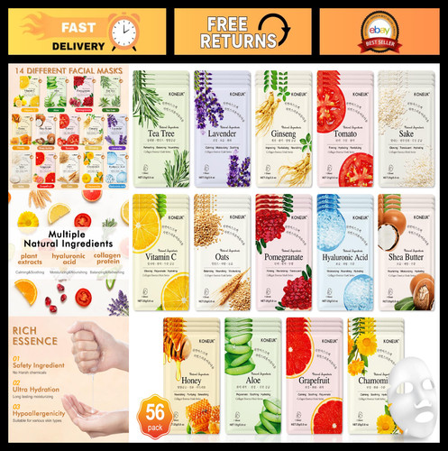 Pack hydrating face masks - hydrating,