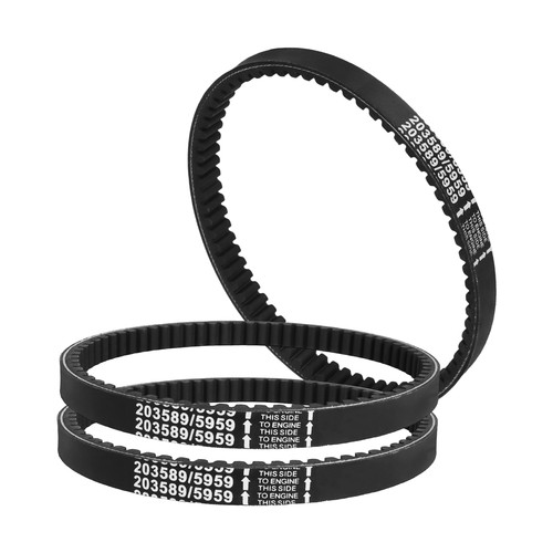 Black kart drive belts - black, go