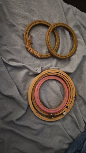 Vintage embroidery hoops - vintage,