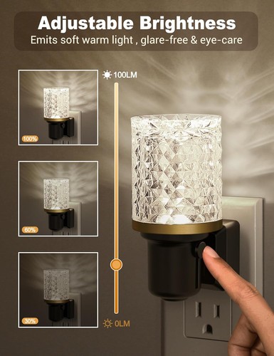 Dimmable led night light plug - night,
