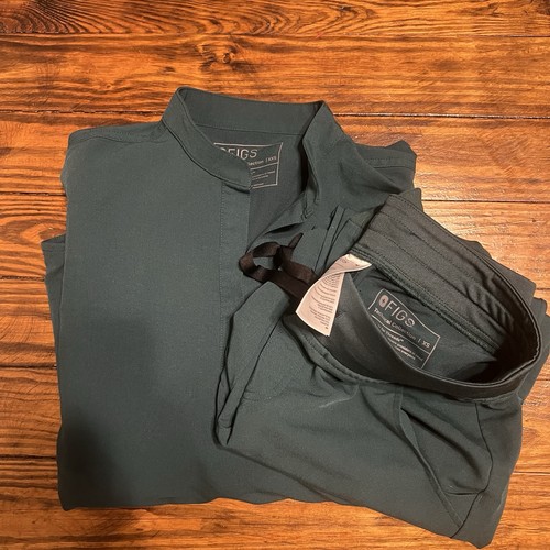 Figs scrub set hunter green - scrub,