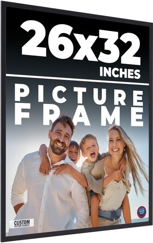 26x32 frame black - black, wood