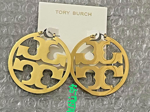 Tory burch icon hoop earrings - tory,