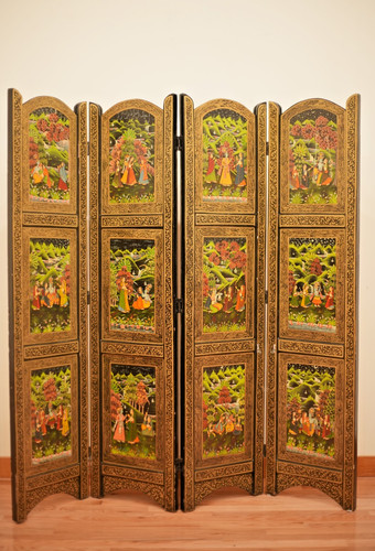 Indian wooden panel - wooden, 4