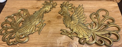 Vtg pair brass fighting - vtg,
